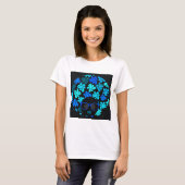 Afro Diva Turquoise Aquamarin T-Shirt (Vorne ganz)