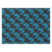 Afro Diva Turquoise Aquamarin Tischdecke (Vorderseite (Horizontal))
