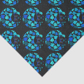 Afro Diva Turquoise Aquamarine Geschenkartikel Seidenpapier (Ausschnitt)