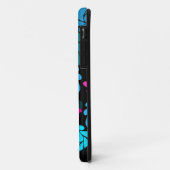 Afro Diva Turquoise & Hot Pink Case-Mate iPhone Hülle (Hinten/Links)