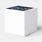 Afro Diva Turquoise & Hot Pink Geschenkschachtel (Rückseite)