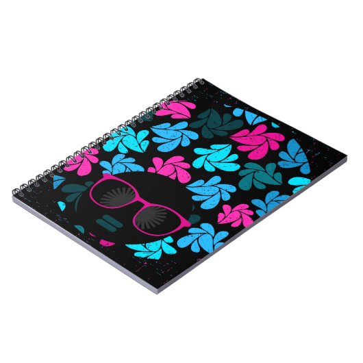 Afro Diva Turquoise & Hot Pink Notizblock (Linke Seite)