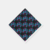 Afro Diva Turquoise & Hot Pink Party Supplier Serviette (Ecke)
