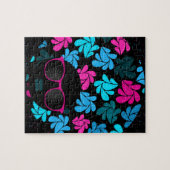 Afro Diva Turquoise & Hot Pink Puzzle (Horizontal)