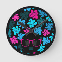 Afro Diva Turquoise & Hot Pink