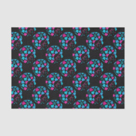 Afro Diva Turquoise & Hot Pink Seidenpapier