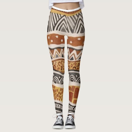 Afro Eccentric ImaBossClothing Leggings (Vorderseite)