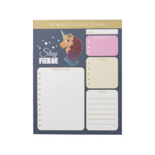 Afro Einhorn Divine das Einhorn Notizblock