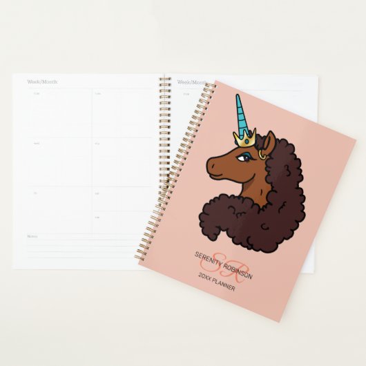 Afro-Einhorn | Einzigartig Planer (Anzeige)