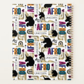 Afro-Einhorn-Fettmuster Planer (Rückseite)
