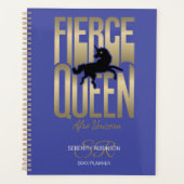 Afro-Einhorn Fierce Queen Planer (Vorderseite)
