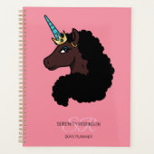 Afro Einhorn | Magical Planer (Vorderseite)