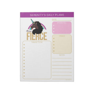Afro-Einhorn Magisch - Immer wild Notizblock