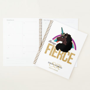 Afro-Einhorn Magisch - Immer wild Planer
