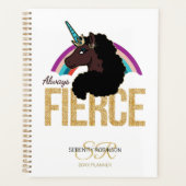Afro-Einhorn | Magisch - Immer wild Planer (Vorderseite)