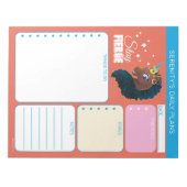 Afro Einhorn | Magisch Notizblock (Vorderseite)
