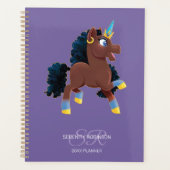 Afro-Einhorn | Magisches Tanzen Planer (Vorderseite)