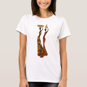 Afro-Eleganz-T-Shirt – Afrikanische Silhouetten & T-Shirt