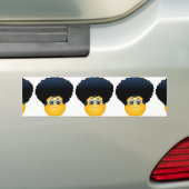 afro emoji autoaufkleber (Auf Auto)