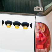 afro emoji autoaufkleber (Auf Lkw)