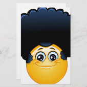 afro emoji briefpapier (Vorne/Hinten)