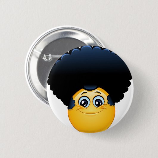 afro emoji button (Vorne & Hinten)
