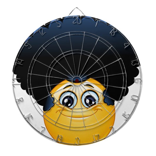 afro emoji dartscheibe (vorne)