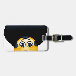 afro emoji gepäckanhänger
