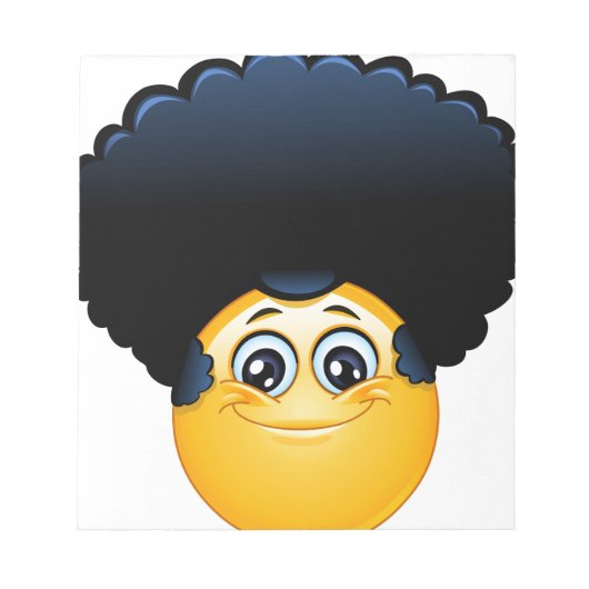 afro emoji notizblock (Vorderseite)