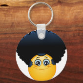 afro emoji schlüsselanhänger (Vorderseite)