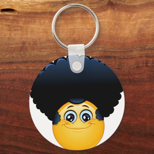 afro emoji schlüsselanhänger (Vorderseite)