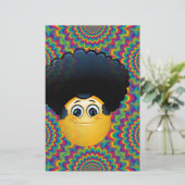 afro emojis briefpapier (Stehend Vorderseite)
