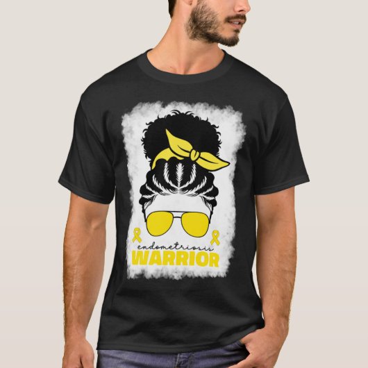 Afro Endometriosis Warrior For Black Women Endomet T-Shirt (Vorderseite)