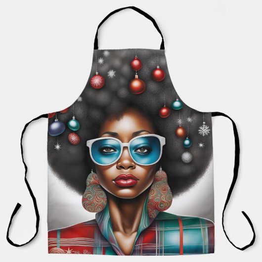 Afro-Feiertagsstimmung Schürze (Vorderseite)