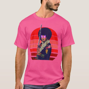 Afro Female Samurai japanische Art Black Woman T-Shirt