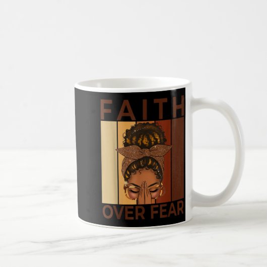 Afro-Frau Gott sagt Ich bin einzigartig Schwarze G Kaffeetasse (Rechts)