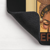 Afro-Frau Gott sagt, ich bin einzigartig Schwarze  Mousepad (Ecke)