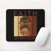 Afro-Frau Gott sagt, ich bin einzigartig Schwarze  Mousepad (Mit Mouse)