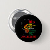 Afro-Frau Juneteenth-Design mit historischem Befre Button (Vorne & Hinten)