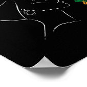 Afro-Frau Schwarze Geschichte Monat Farbe Männer F Poster (Ecke)
