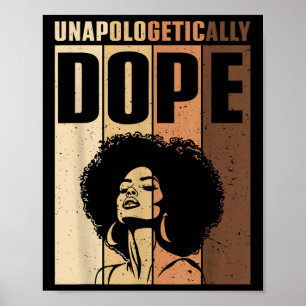 Afro-Frau unerschütterlich schwarze starke Mädchen Poster