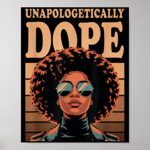 Afro-Frau ungeschminkt Poster