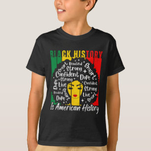 Afro-Frauen Schwarze Geschichte ist amerikanische T-Shirt