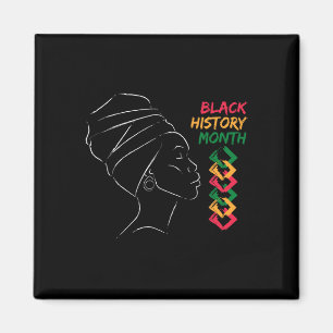 Afro Frauen Schwarze Geschichte Monat Farbe Männer Magnet