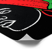 Afro Frauen Schwarze Geschichte Monat Farbe Männer Poster (Ecke)