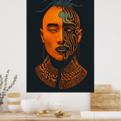 Afro-futuristisch 2 poster (Küche)