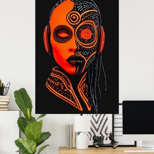 Afro-futuristisch 3 poster (Heimbüro)