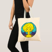 Afro Gemini Girl Tote Bag Tragetasche (Vorderseite (Produkt))