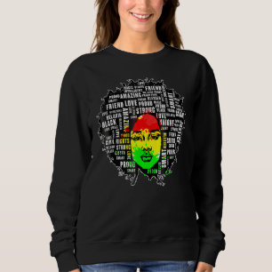 Afro Girl African Quote Graphic Shirt Black Histor