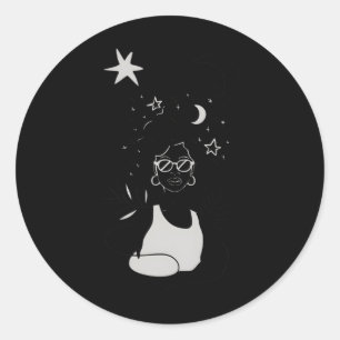 Afro Girl - Celestial Sticker
